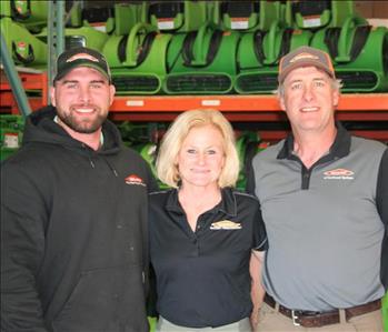 Chandler, Brandy and Steve Knight, SERVPRO franchise owners.