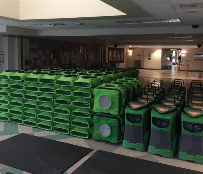 Large collection of SERVPRO equipment