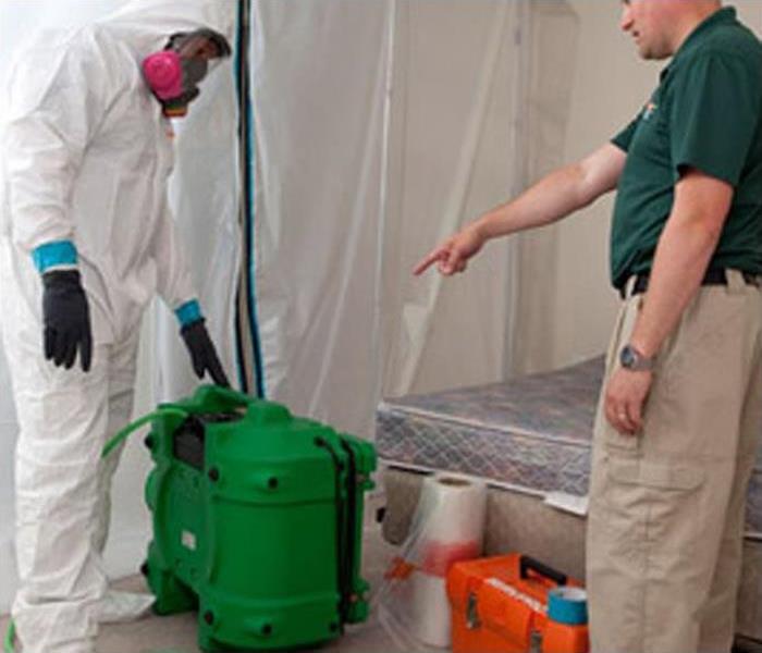 SERVPRO technician being trained on new equipment